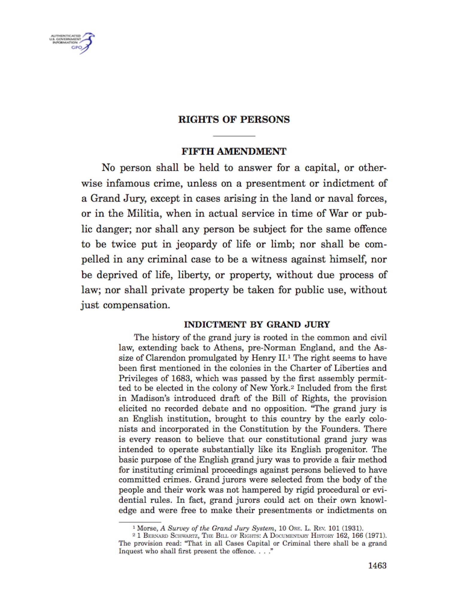 5th Amendment