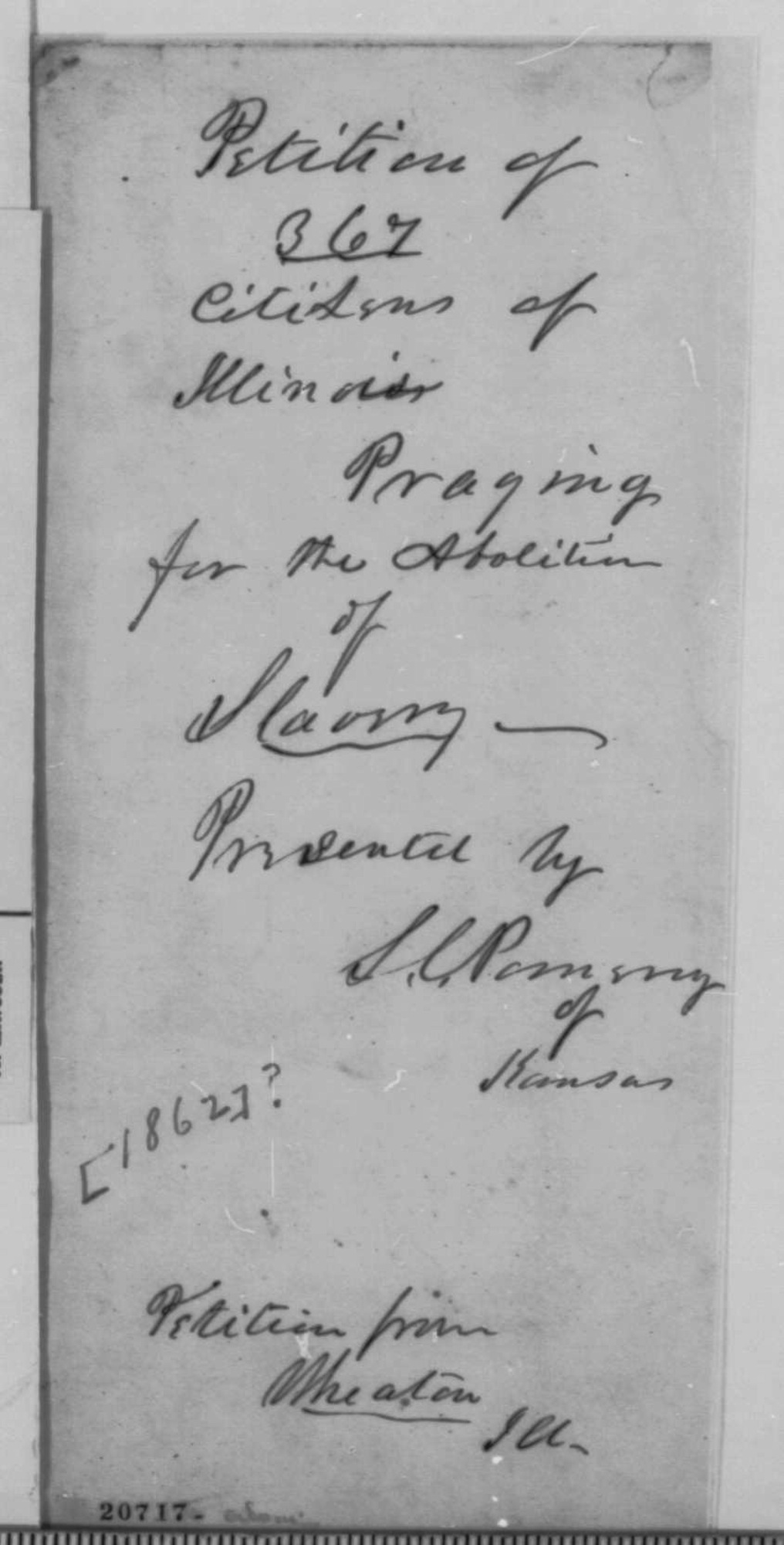 Citizens Petitioning for Abolition of Slavery