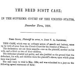 Dred Scott Case