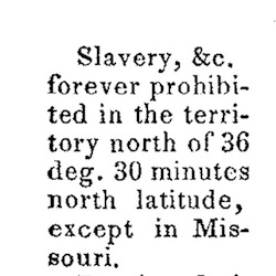 Excerpt from Missouri Compromise