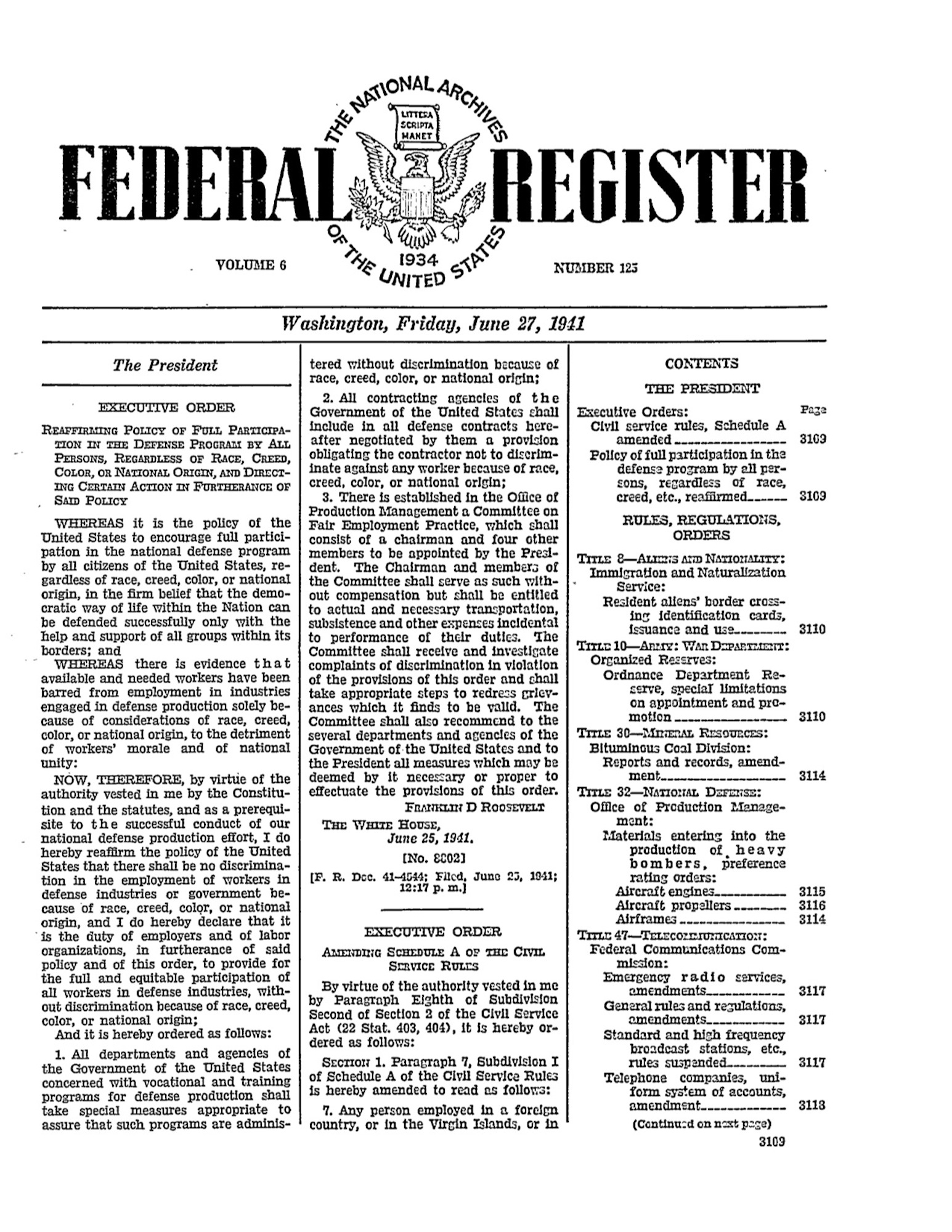 Executive Order 8802