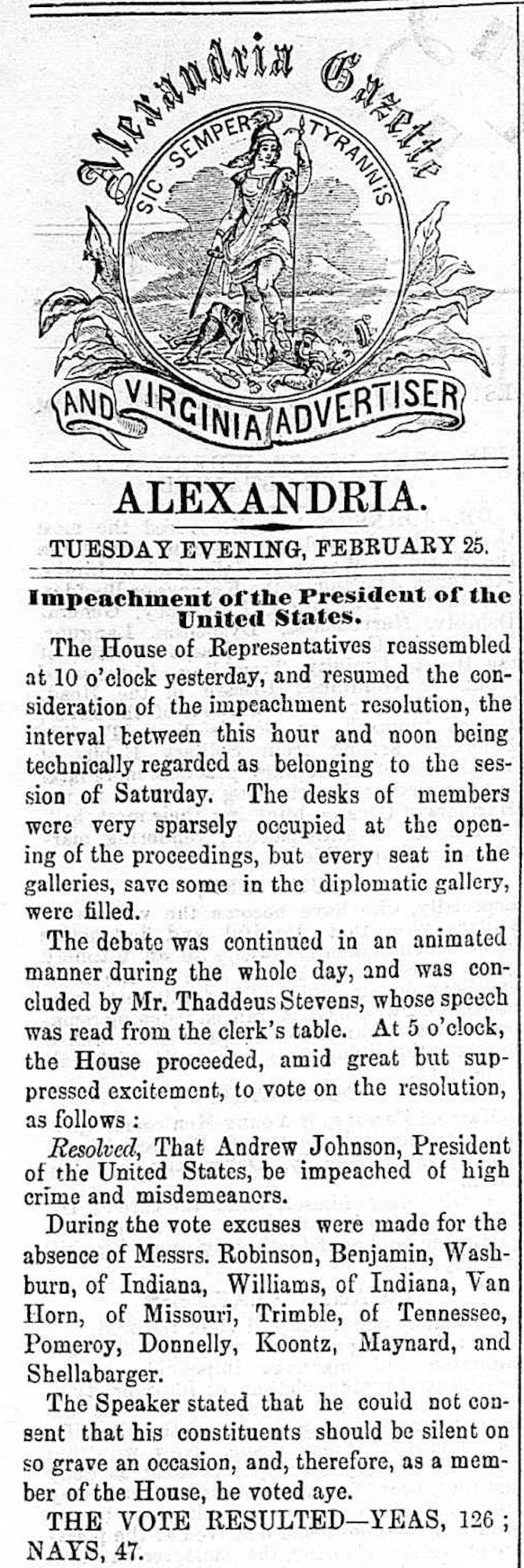 Impeachment of the President