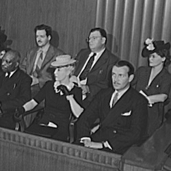 Scene of a Courtroom Jury