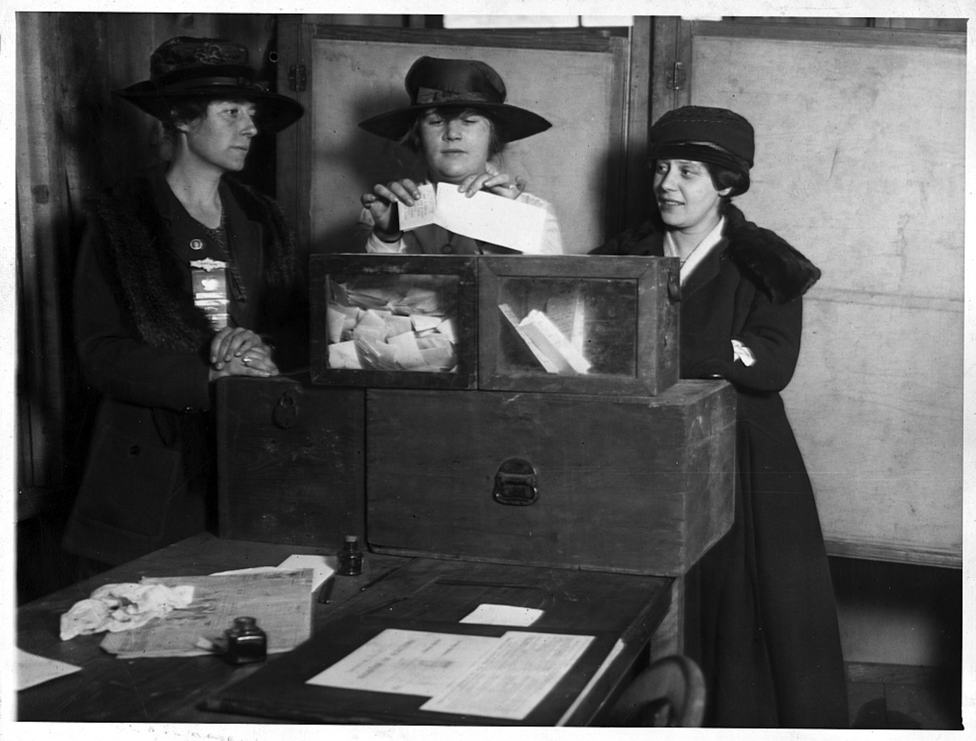Suffragists Voting
