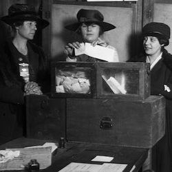 Suffragists Voting