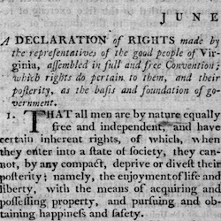 Virginia Declaration of Rights