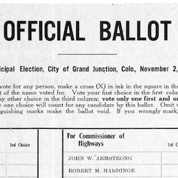Municipal Election Ballot