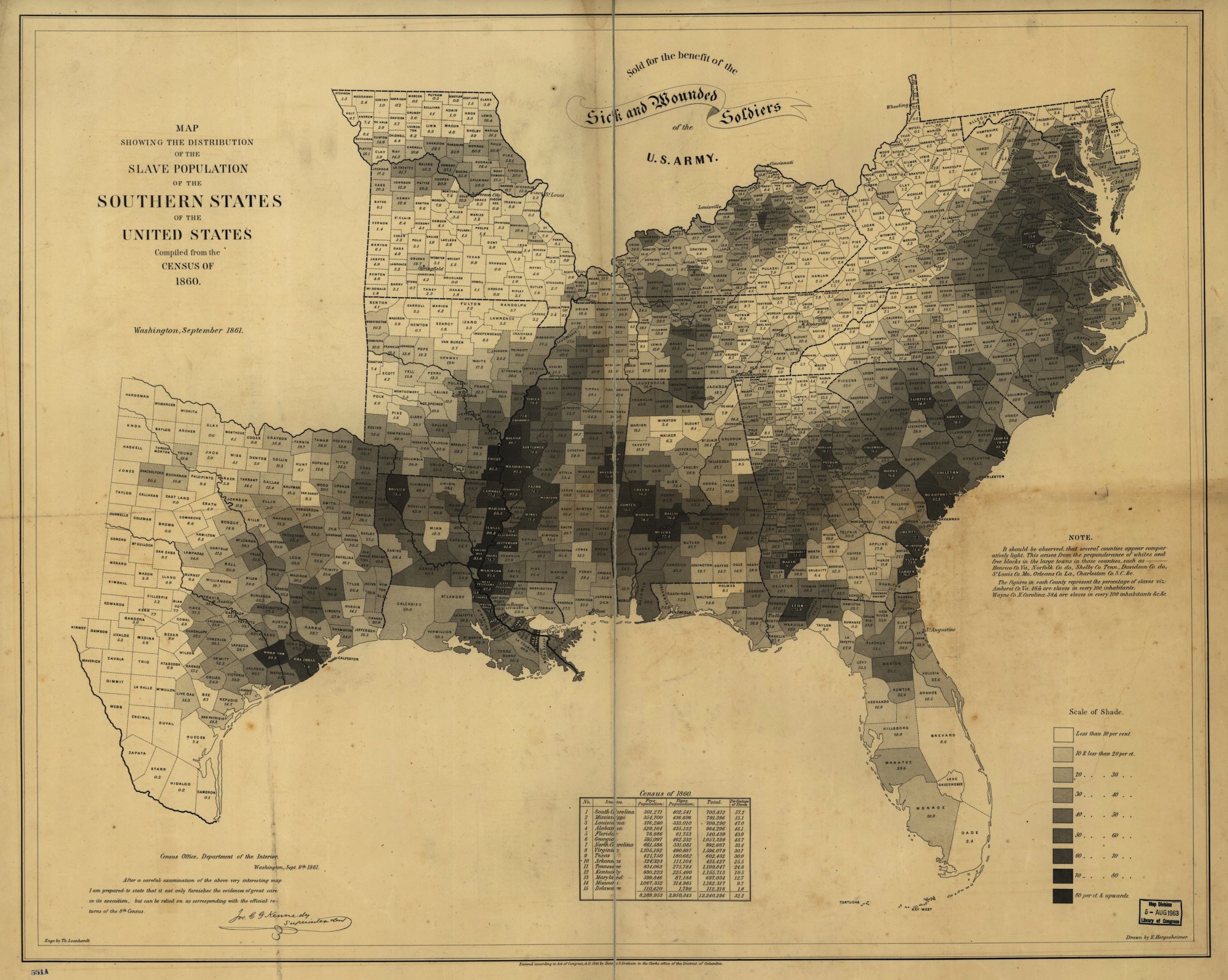 Slave Population of the Southern States